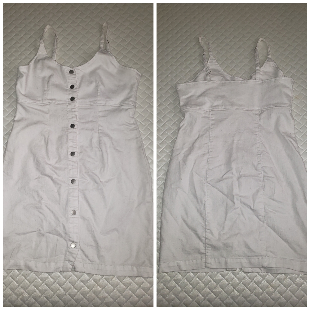 White jean dress